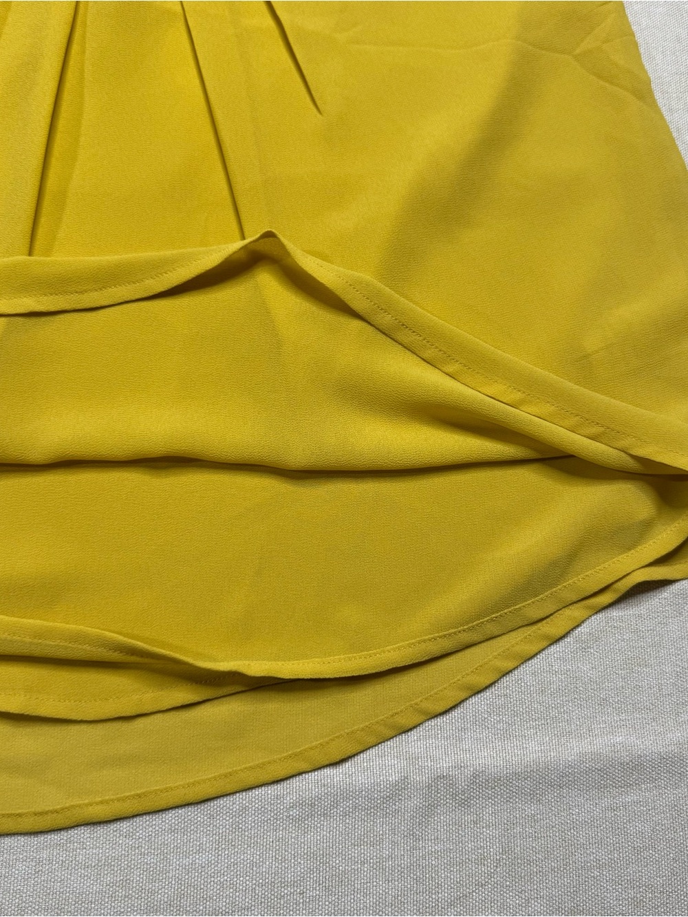Naked Zebra Yellow Strappy Halter Blouse Keyhole Back Tank Top S - Picture 6 of 10
